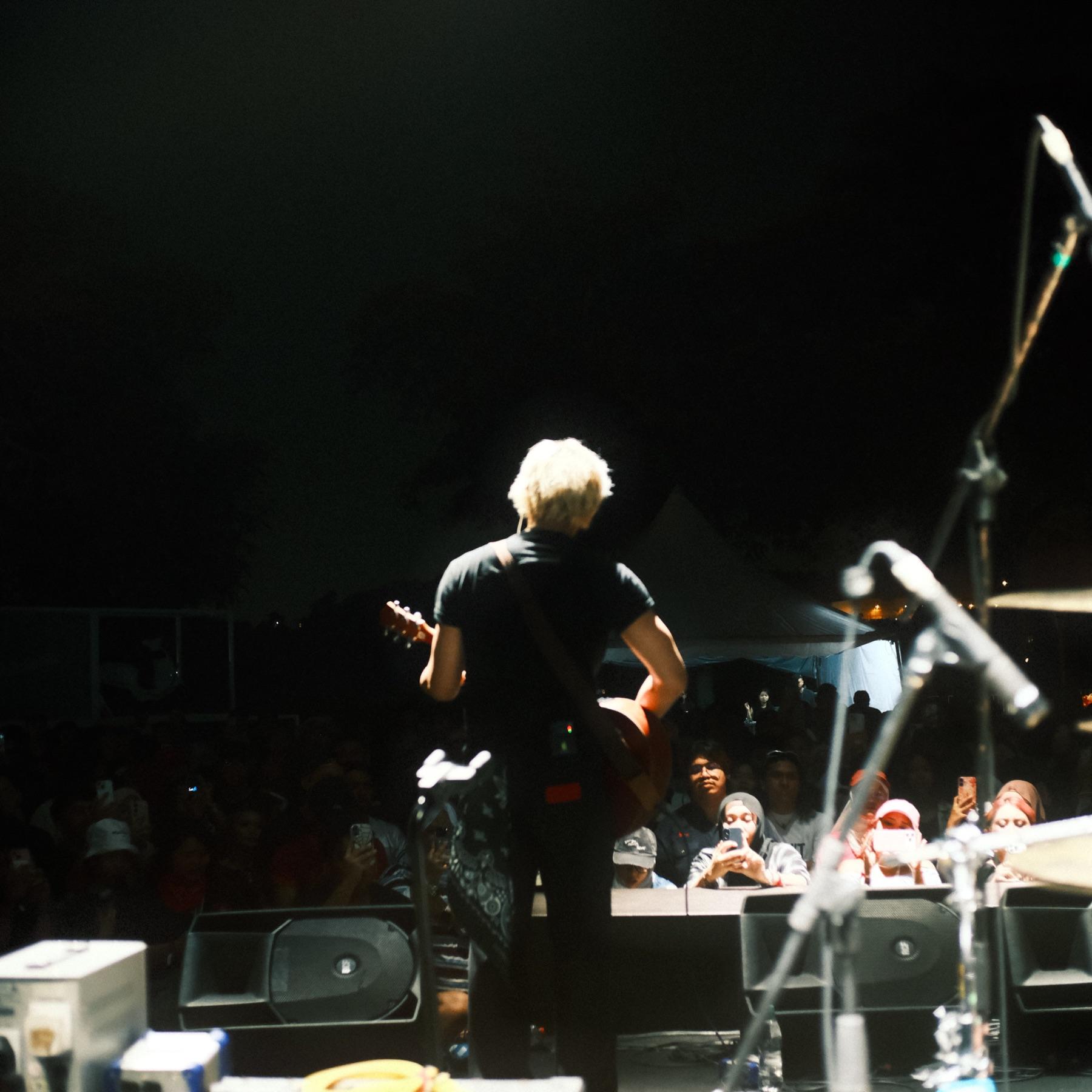 Empty Page on stage facing the audience